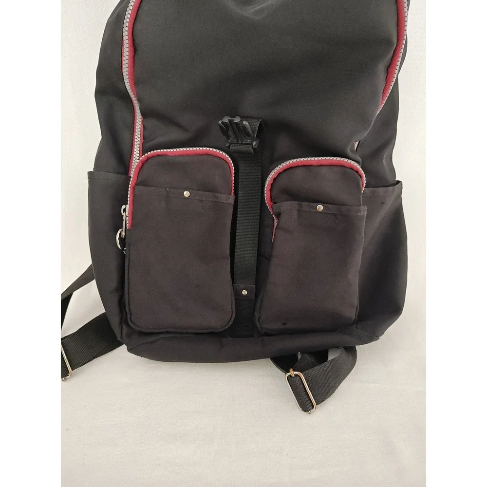Adidas Backpack 2012 Adult school‎ work Pockets Adjustable Straps Black Red